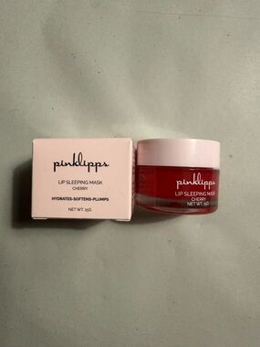 PinkLipps Lip Sleeping Mask in cherry .15g NIB